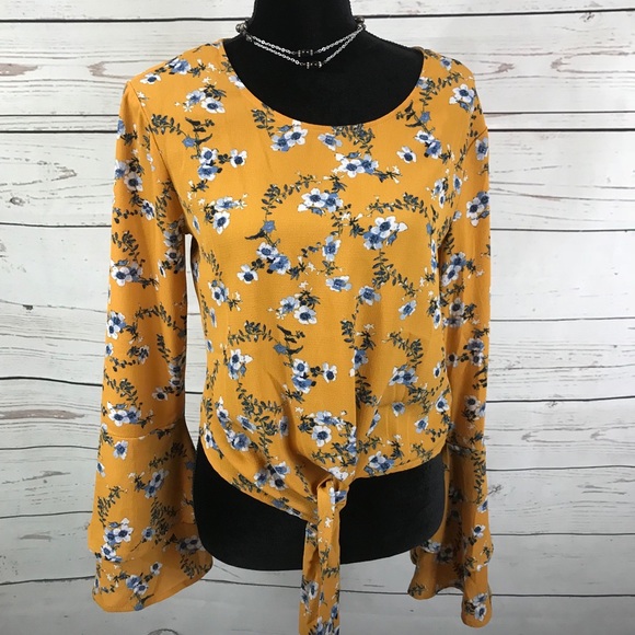 Self Esteem Tops - Self Esteem long Sleeve Top Floral Design size M